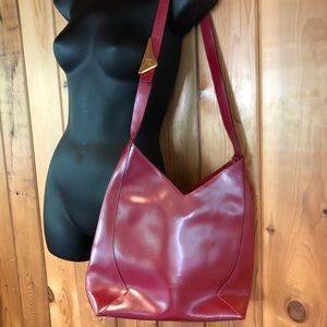 Valentino red leather handbag